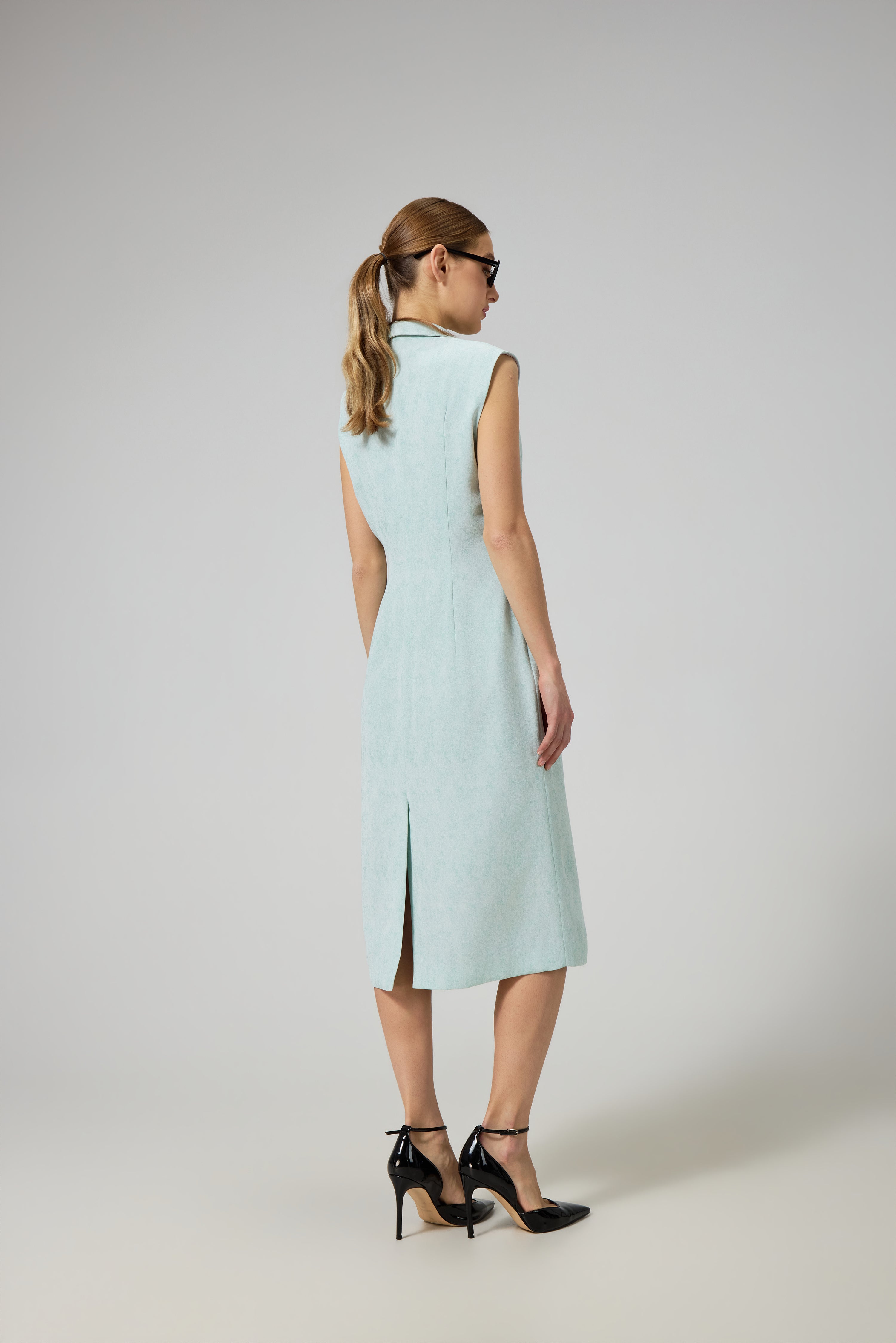 Folded Collar Dress