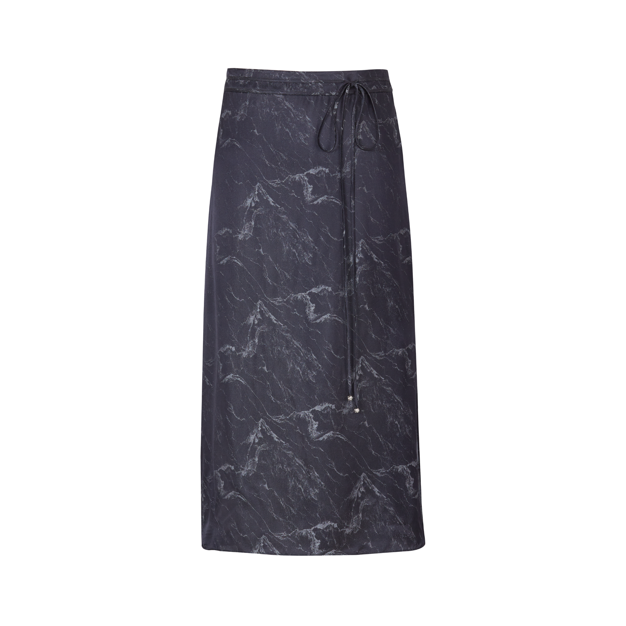 front view of a silk skirt
