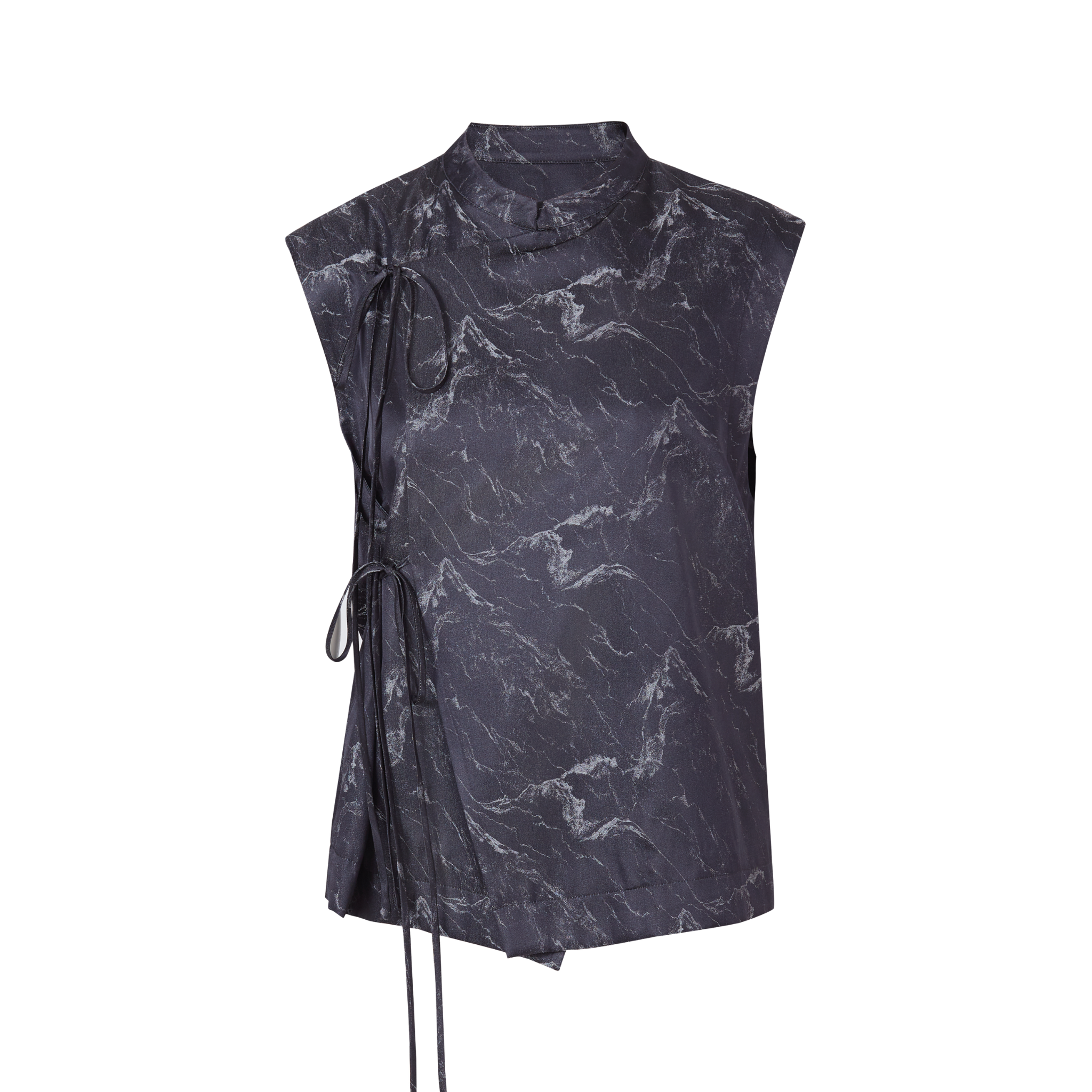 front view of a silk vest