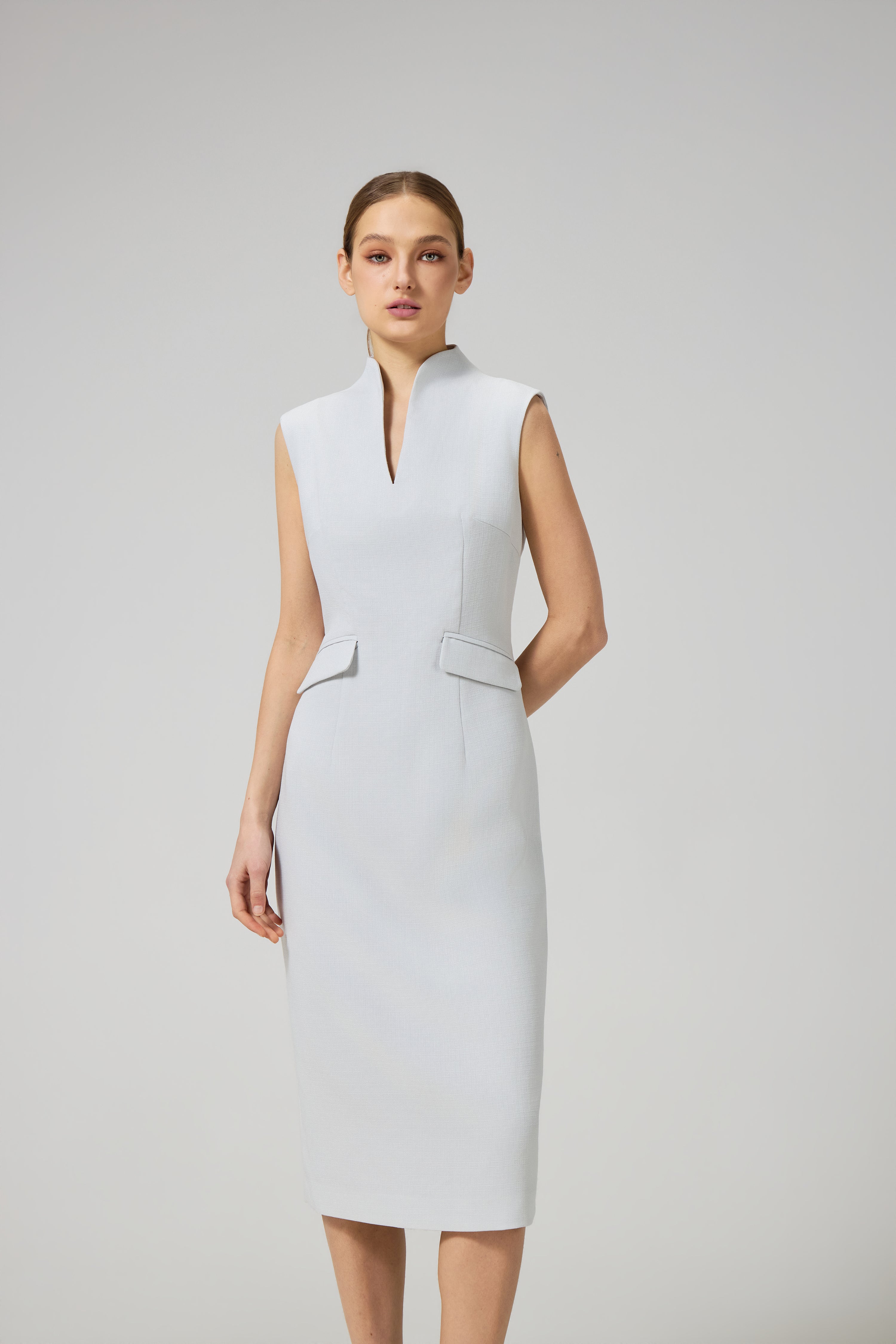 Modern Qipao Midi Dress